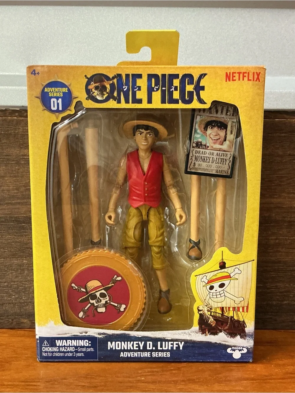 Moose Toys Netflix One Piece Adventure Series 01 Monkey D. Luffy Figure